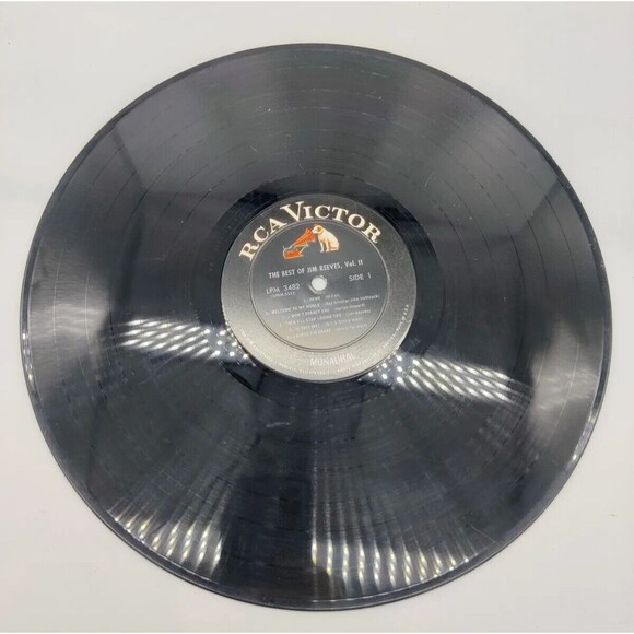 Vintage 1966 Jim Reeves Distant Drums Record Vinyl RCA-Victor LP 1960s Music '66 - Picture 8 of 11